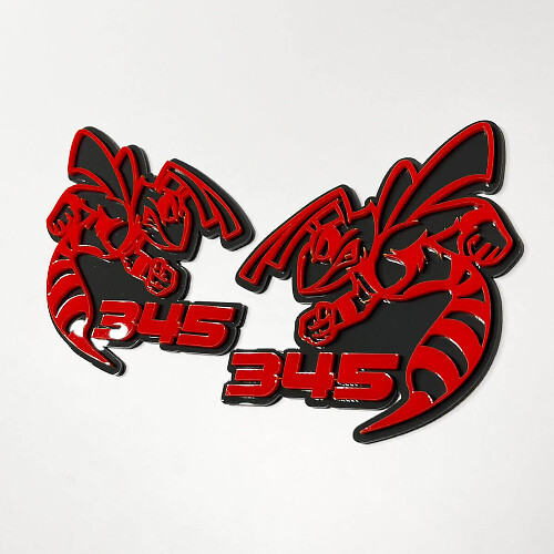 Hornet Bee 3D-Abzeichen – Individuelle Kotflügelplaketten Emblem 4 für Autos & Trucks