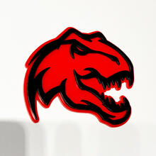 Dinosaurier T -Rex TRX 3D -Abzeichen - benutzerdefinierte Kotflügelgitter Heckklappe Emblem Emblem
 5