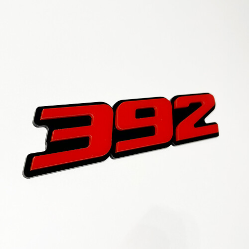 392 Hemi 3D-Abzeichen – individuelles Kotflügelgitter-Heckklappen-Abzeichen-Emblem
