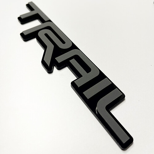 TRAIL 3D-Abzeichen – individuelles Kotflügel-Heckklappen-Frontgrill-Abzeichen-Emblem für Toyota TRD
