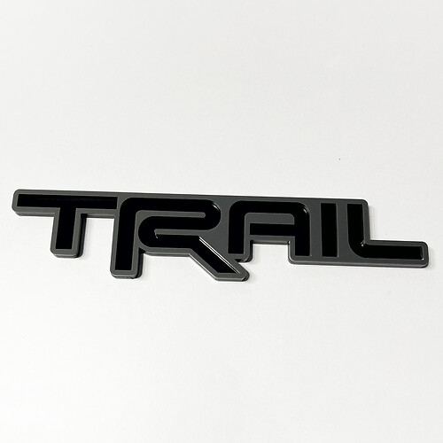 TRAIL 3D-Abzeichen – individuelles Kotflügel-Heckklappen-Frontgrill-Abzeichen-Emblem für Toyota TRD 2

