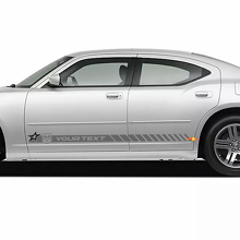 Benutzerdefinierter Strobe-Türseitenstreifen-Vinylaufkleber-Satz für Dodge Charger_3