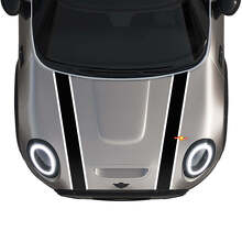 Mini John Cooper arbeitet AC Schnitzer -Motorhaube und Seitentüren Streifen Rallye und Grafikaufkleber
 2