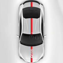 GR86 Logo Dünner Streifen Haube Dach Kofferraum Vinylaufkleber für Toyota GR86_3