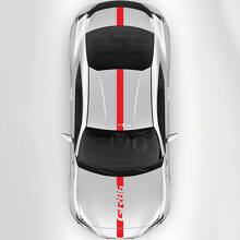 Toyota GR86 Hood Roof Trunk Racing Stripes Graphics Decals Sticker
 3