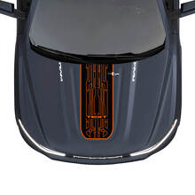 Individuell gestalteter Techno-Streifen-Dekoraufkleber für Motorhaube für Dodge Ram 1500 REV_2