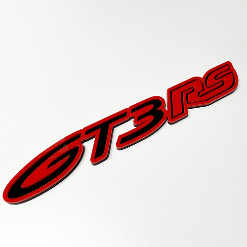 GT3 RS 3D-Abzeichen – individuelle Kotflügel-Heckklappen-Frontgrill-Abzeichen-Emblem für Porsche GT3 RS
