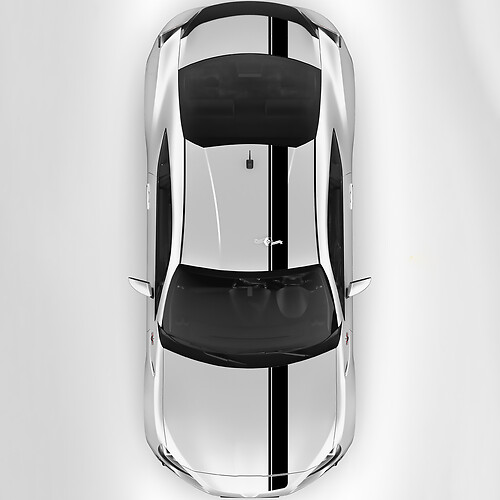 Toyota GR86 Motorhaube Dach Kofferraum Rennstreifen Grafikaufkleber Aufkleber 2
