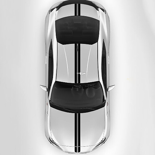 Toyota GR86 Motorhaube Dach Kofferraum Rennstreifen Grafikaufkleber Aufkleber 3
