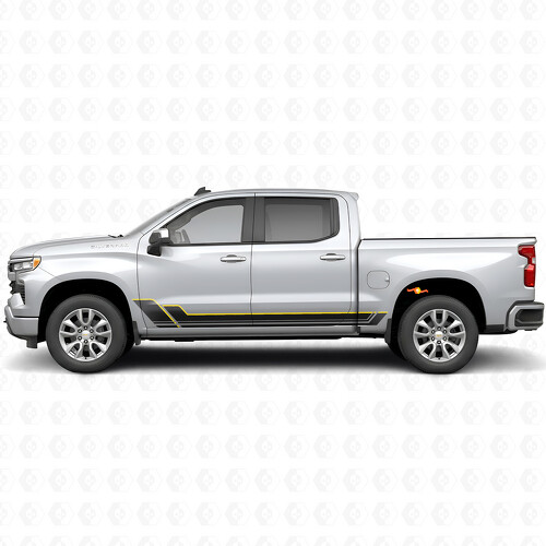 Winkelkontur Tür- & Seitenschweller-Vinylstreifen für Chevrolet Silverado 1500 T1XX 2019-2026_1