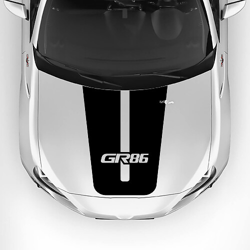 GR86 Logo Racing Style Motorhauben Vinylaufkleber für Toyota GR86_1