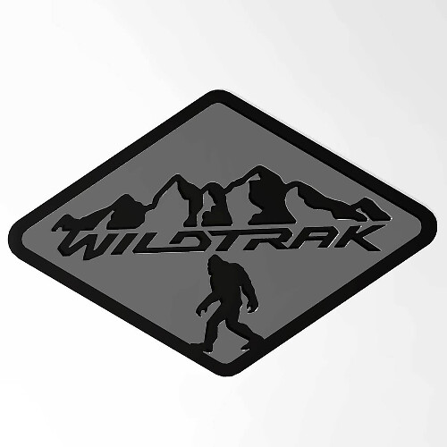 Bronco Badlands Fender Badges Heckklappen-Emblem 3D-Abzeichen Schwarz vs. Grau
