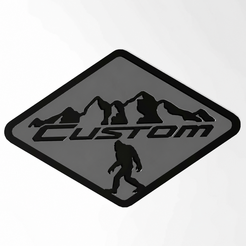Wildtrak Custom Mountains Bigfoot 3D — Emblem (Kotflügel, Heckklappe) für Ford Bronco