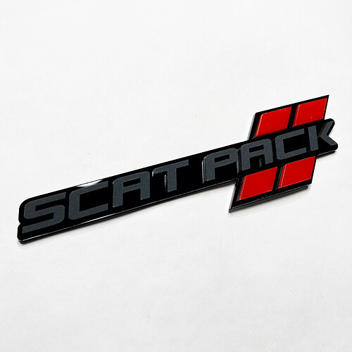 Scat Pack Scatpack Hash Fender Heckklappe Frontgrill 3D Abzeichen Emblem
