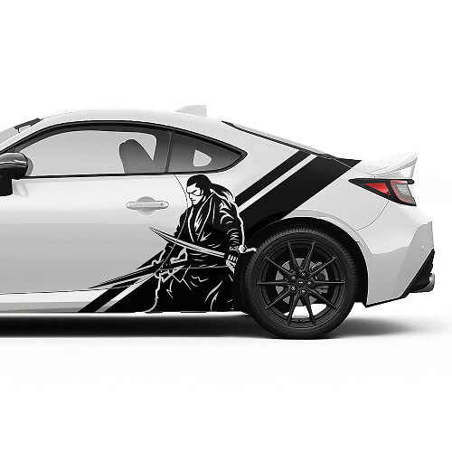 Japan Samurai Seitenstreifen Vinylaufkleber-Set für Toyota GR86 und Supra