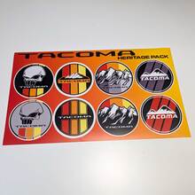 Tacoma Heritage Retro Vintage Old Style Sticker Pack Aufkleber Grafiken Racing Stripes für Toyota
 2