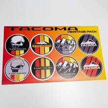 Tacoma Heritage Retro Vintage Old Style Sticker Pack Aufkleber Grafiken Racing Stripes für Toyota
 3