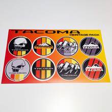 Tacoma Heritage Retro Vintage Old Style Sticker Pack Aufkleber Grafiken Racing Stripes für Toyota
 4