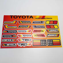 Toyota Heritage Retro Vintage Old Style Sticker Pack Aufkleber Grafiken
 2