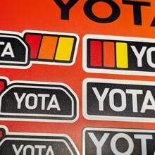 Yota Heritage Retro Vintage Old Style Sticker Pack Aufkleber Grafiken für Toyota
 2