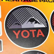 Yota Heritage Retro Vintage Old Style Sticker Pack Aufkleber Grafiken für Toyota
 3