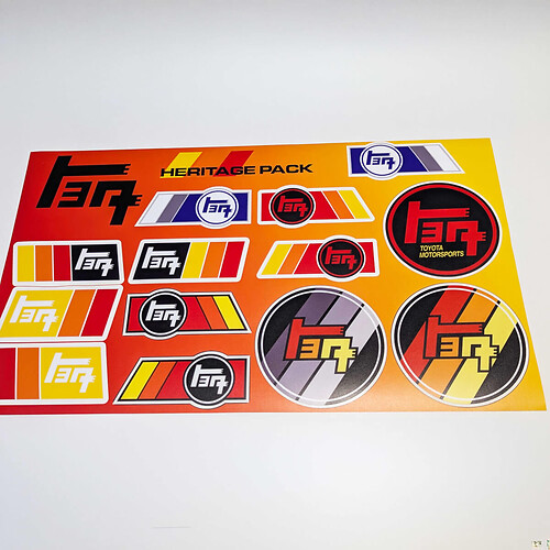 TEQ Heritage Retro Vintage Old Style Sticker Pack Aufkleber Grafiken für Toyota
