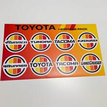 Toyota Models Heritage Retro Vintage Old Style Sticker Pack Aufkleber Grafiken
 2
