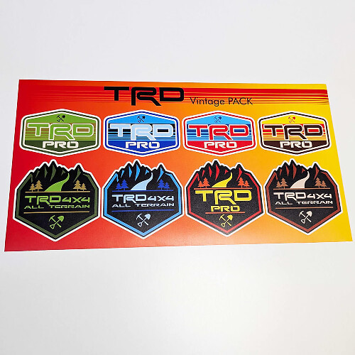 TRD Heritage Retro Vintage Old Style Sticker Pack Aufkleber Grafiken
