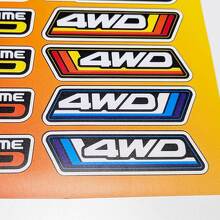 4WD Heritage Retro Vintage Old Style Sticker Pack Aufkleber Grafiken für Toyota Trucks
 3