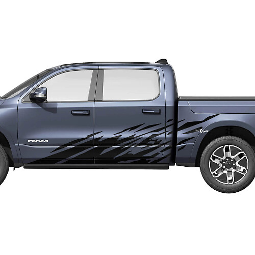 Splash Seitentüren LKW Vinyl Aufkleber Aufkleber Grafiken für Dodge RAM 1500 REV 2
