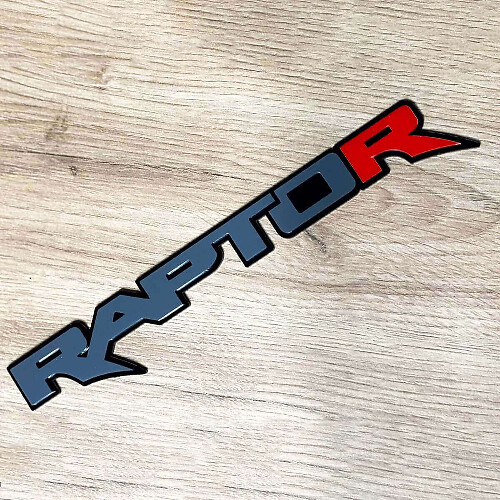Power Truck Red R 3D Kotflügel- und Heckklappen-Emblem