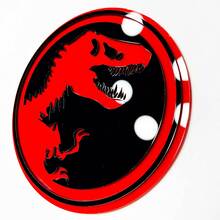 Jurassic 3D-Abzeichen – individuelles Fender-Heckklappen- oder Fender-Grill-Emblem
 3