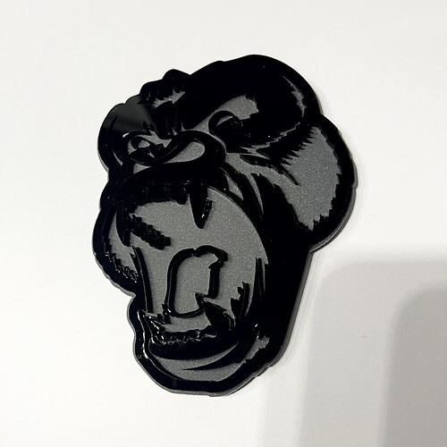 Benutzerdefinierte 3D-Abzeichen Angry Gorilla Fender Tailgate Front Grille Badges Emblem
