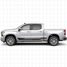 Parallele Akzent-Tür- und Schweller-Vinylstreifen für Chevrolet Silverado 1500 T1XX 2019-2026_2