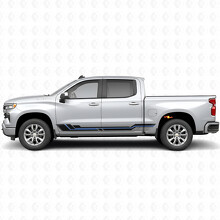 Parallele Akzent-Tür- und Schweller-Vinylstreifen für Chevrolet Silverado 1500 T1XX 2019-2026_3
