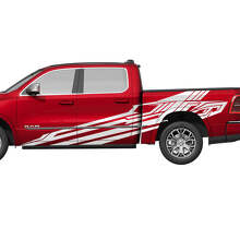 Geometrische Seitentüren Seitenwände LKW Vinyl Aufkleber Sticker Grafiken für Dodge Ram 1500 Tungsten 3