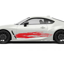 Türseitenschürzen Kratzer Grafik Aufkleber Sticker 2 für Toyota GR86 Supra 3