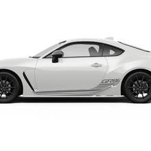 Doors Side Racing Stripes Grafikaufkleber Aufkleber für Toyota Gr86
 2