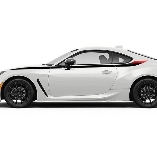 Seitliche Akzent-Racing-Streifen-Grafikaufkleber für Toyota JR86
