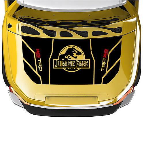 Toyota FJ Cruiser Jurassic Park TRD Edition Wrap Hood Blackout Aufkleber Aufkleber

