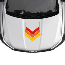 Vintage-Stil Seitenhauben-Hecktürstreifen Vinyl-Aufkleber-Set für Chevrolet Silverado_2