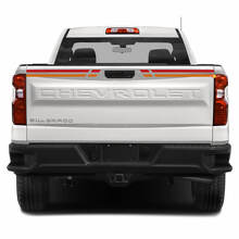 Vintage-Stil Seitenhauben-Hecktürstreifen Vinyl-Aufkleber-Set für Chevrolet Silverado_3