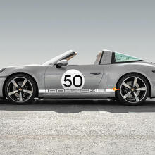 Heritage Style Nummer Seiten Vinyl-Aufkleber Set für Porsche 911 Targa 4S_3