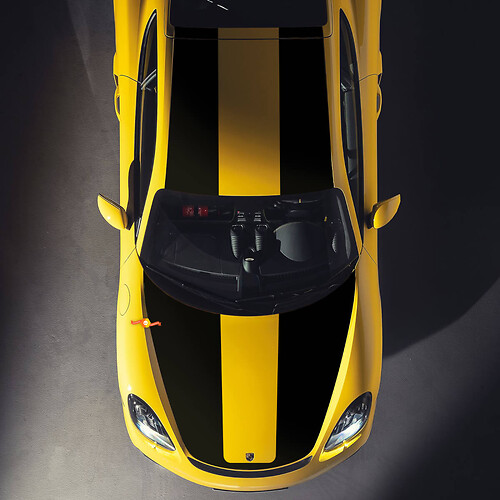 Porsche Cayman GT4 Hauben-Dach-Aufkleber, Wrap-Grafiken
