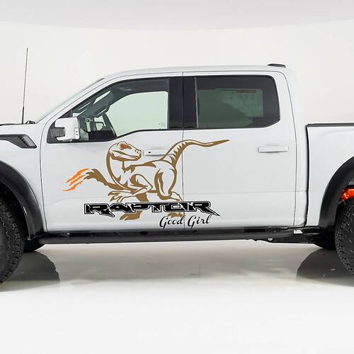 Ford F-150 Raptor Good Girl Side Doors Splash Graphics Side Decal Sticker
