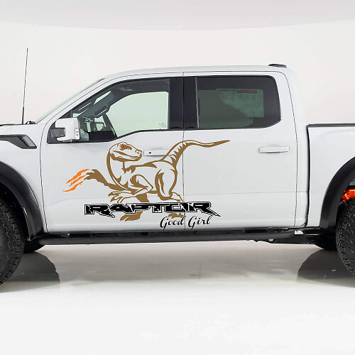 Good Girl Raptor Seiten-Tür Vinyl-Aufkleber Set für Musclecar Raptor