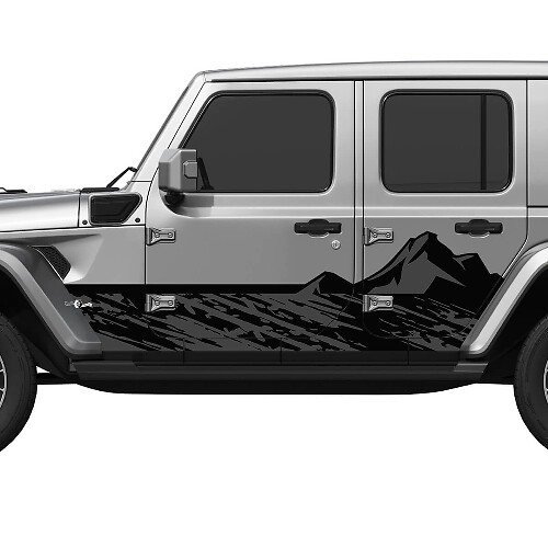 Jeep Wrangler T-Rex Side Splash Vinyl Decal Aufkleber-Grafik-Kit
