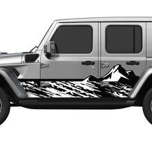 Camo Mountains Seiten Türen Vinyl Aufkleber Set für Jeep Wrangler_3