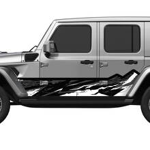 Camo Mountains Splash Wrap Seitentüren Vinyl-Aufkleber passend für Jeep Wrangler
 3