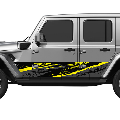 Camo Splash Wrap Seitentüren Vinyl Aufkleber Aufkleber Fit Jeep Wrangler
